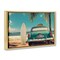 Stupell Industries Summer Beach Life License Plate Floating Frame By CAD Designs